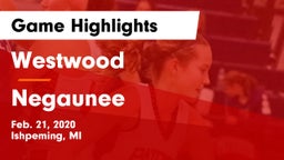 Westwood  vs Negaunee  Game Highlights - Feb. 21, 2020