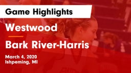 Westwood  vs Bark River-Harris  Game Highlights - March 4, 2020