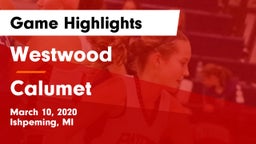 Westwood  vs Calumet  Game Highlights - March 10, 2020