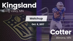 Matchup: Kingsland High vs. Cotter  2017