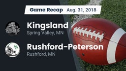 Recap: Kingsland  vs. Rushford-Peterson  2018