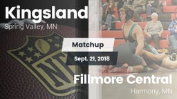 Matchup: Kingsland High vs. Fillmore Central  2018
