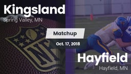 Matchup: Kingsland High vs. Hayfield  2018