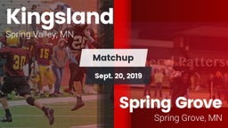 Matchup: Kingsland High vs. Spring Grove  2019