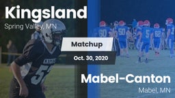 Matchup: Kingsland High vs. Mabel-Canton  2020