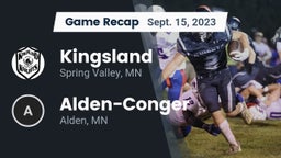 Recap: Kingsland  vs. Alden-Conger  2023