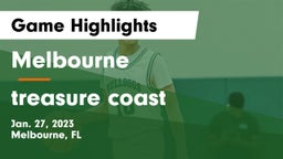 Melbourne  vs treasure coast Game Highlights - Jan. 27, 2023