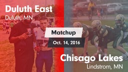 Matchup: Duluth East High vs. Chisago Lakes  2016