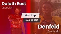 Matchup: Duluth East High vs. Denfeld  2017