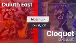 Matchup: Duluth East High vs. Cloquet  2017