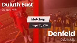 Matchup: Duluth East High vs. Denfeld  2018
