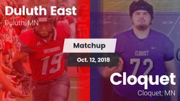 Matchup: Duluth East High vs. Cloquet  2018