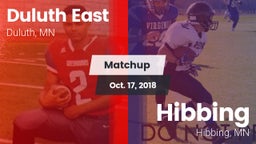 Matchup: Duluth East High vs. Hibbing  2018