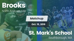 Matchup: Brooks  vs. St. Mark's School 2016