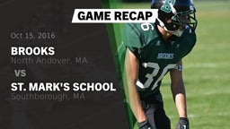 Recap: Brooks  vs. St. Mark's School 2016