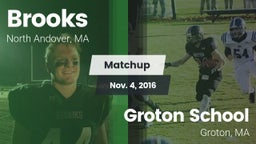 Matchup: Brooks  vs. Groton School  2016