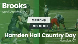 Matchup: Brooks  vs. Hamden Hall Country Day  2016