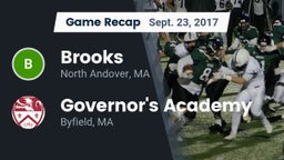 Recap: Brooks  vs. Governor's Academy  2017