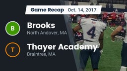 Recap: Brooks  vs. Thayer Academy  2017