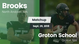 Matchup: Brooks  vs. Groton School  2018