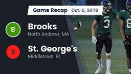 Recap: Brooks  vs. St. George's  2018