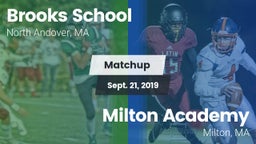 Matchup: Brooks  vs. Milton Academy  2019