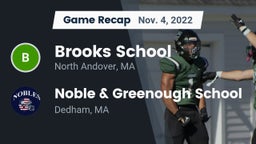 Recap: Brooks School vs. Noble & Greenough School 2022