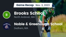 Recap: Brooks School vs. Noble & Greenough School 2023
