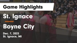 St. Ignace  vs Boyne City  Game Highlights - Dec. 7, 2023