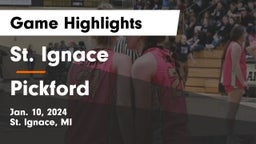 St. Ignace  vs Pickford Game Highlights - Jan. 10, 2024