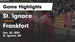 St. Ignace  vs Frankfort Game Highlights - Jan. 20, 2024