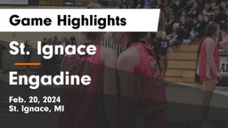 St. Ignace  vs Engadine  Game Highlights - Feb. 20, 2024
