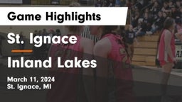 St. Ignace  vs Inland Lakes  Game Highlights - March 11, 2024