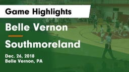 Belle Vernon  vs Southmoreland  Game Highlights - Dec. 26, 2018