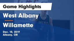 West Albany  vs Willamette  Game Highlights - Dec. 10, 2019