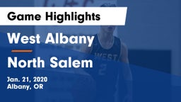 West Albany  vs North Salem  Game Highlights - Jan. 21, 2020