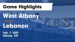 West Albany  vs Lebanon  Game Highlights - Feb. 7, 2023