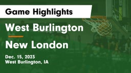 West Burlington  vs New London  Game Highlights - Dec. 15, 2023