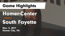 Homer-Center  vs South Fayette  Game Highlights - Nov. 5, 2017