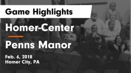 Homer-Center  vs Penns Manor  Game Highlights - Feb. 6, 2018