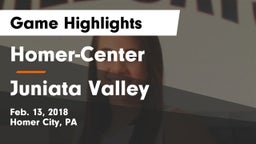 Homer-Center  vs Juniata Valley Game Highlights - Feb. 13, 2018