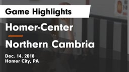 Homer-Center  vs Northern Cambria Game Highlights - Dec. 14, 2018