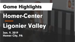 Homer-Center  vs Ligonier Valley  Game Highlights - Jan. 9, 2019