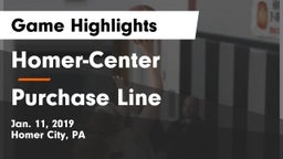 Homer-Center  vs Purchase Line Game Highlights - Jan. 11, 2019