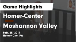 Homer-Center  vs Moshannon Valley  Game Highlights - Feb. 25, 2019