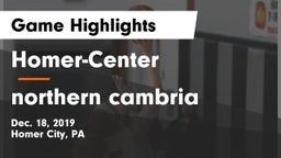 Homer-Center  vs northern cambria Game Highlights - Dec. 18, 2019