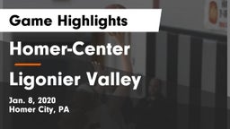 Homer-Center  vs Ligonier Valley  Game Highlights - Jan. 8, 2020