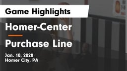Homer-Center  vs Purchase Line  Game Highlights - Jan. 10, 2020