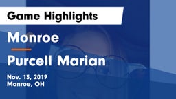 Monroe  vs Purcell Marian  Game Highlights - Nov. 13, 2019