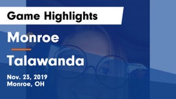 Monroe  vs Talawanda  Game Highlights - Nov. 23, 2019